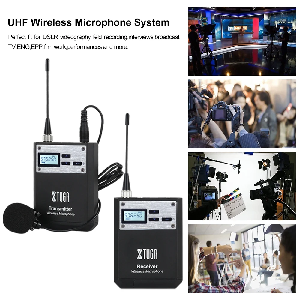 XTUGA Whole Metal Intelligent Noise UHF Wireless