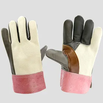 

Wear-Resistant And Thickened Colour Skid-Resistant Labor Protection Gloves For Welder's Thermal insulation Work