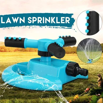 

Lawn Garden Irrigation Sprinkler Adjustable Trigeminal Nozzle 360 Degree Rotating Sprinkler for Watering Lawn Plants Flowers