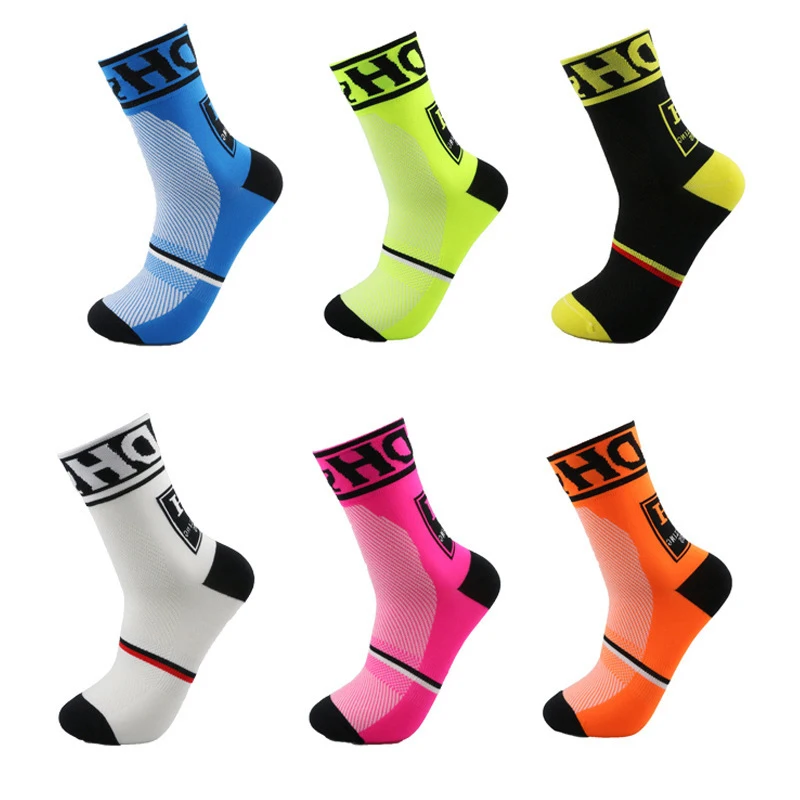 

High quality Professional Brand Cycling Sport Sock Protect Feet Breathable Wicking Cycling socks Bicycles Running Socks