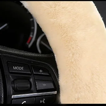 

Parts Steering wheel cover Non-slip Autumn Plush Replacement Accessories