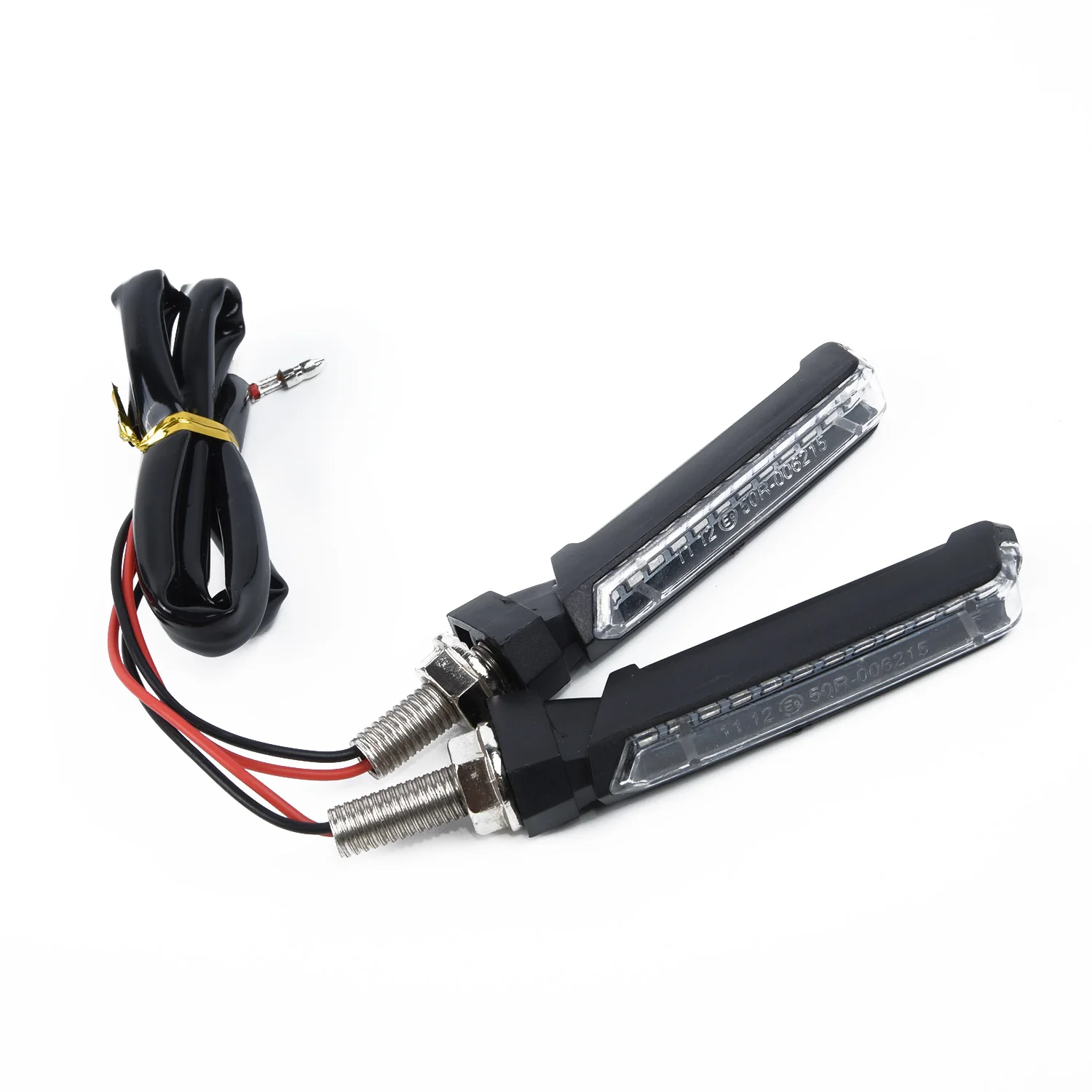 

13LED Motorbike 12V Blinker Light Lamps 4PCS Amber Turn Signal Indicator 9.5cm 1.2W E-Mark Motorcycle Signal Lamp