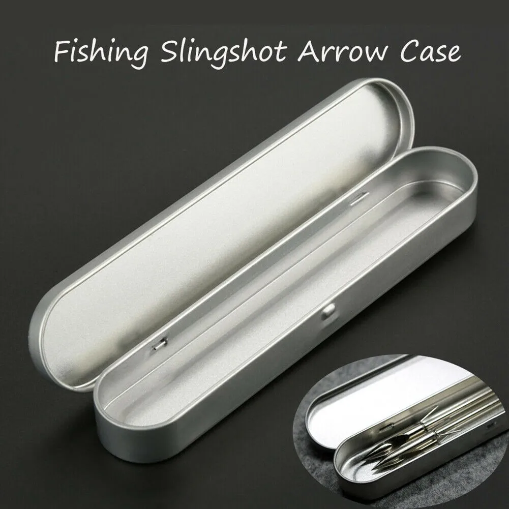 Details about   8 PCS Arrow head Fishing Slingshot Case Catapult  Fish dart Arrow Box 