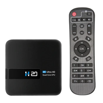 

H20 Smart TV BOX Set Top Box Android10 Media Player 3D Video Youtube Netflix 2.4G Wifi 2+16GB TV Receiver(EU Plug)