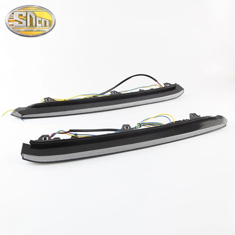 2PCS LED Daytime Running Light For Mazda 6 2020 2021 Dynamic Yellow Turn Signal Waterproof 12V Car DRL Fog Lamp Decoration
