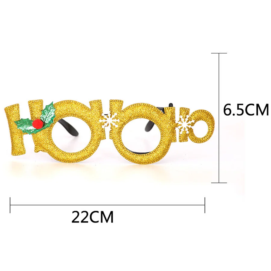 01 2pcs Christmas Decorations Adult Children Toys Santa Claus Snowman Antler Glasses Christmas Decorative Glasses Xmas Party Favors - Цвет: 01