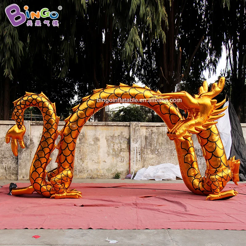 5*3 метра надувные золотые мухи дракона индивидуальные арки дракона способ украшения игрушки арки для входа