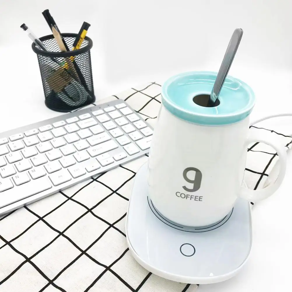 

DishyKooker Automatic Thermostat Cup Pad Coffee Tea Milk Drink Heater Tray