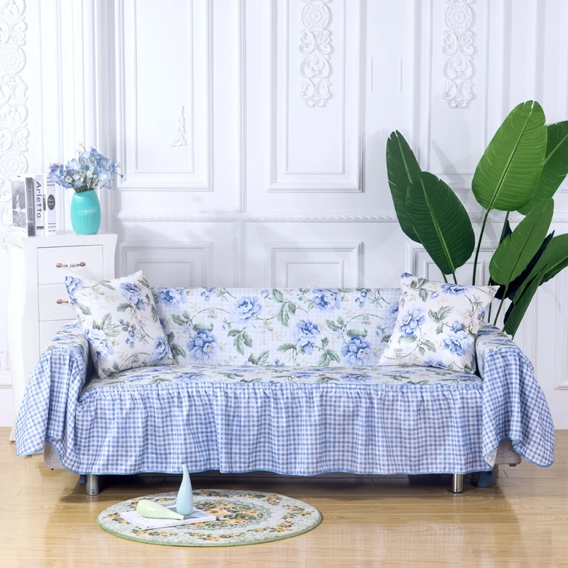 

Four Seasons Universal Double-sided Lace Sofa Cover All-inclusive Universal Cover Towel Anti-slip Seat Cover Sofa Cover
