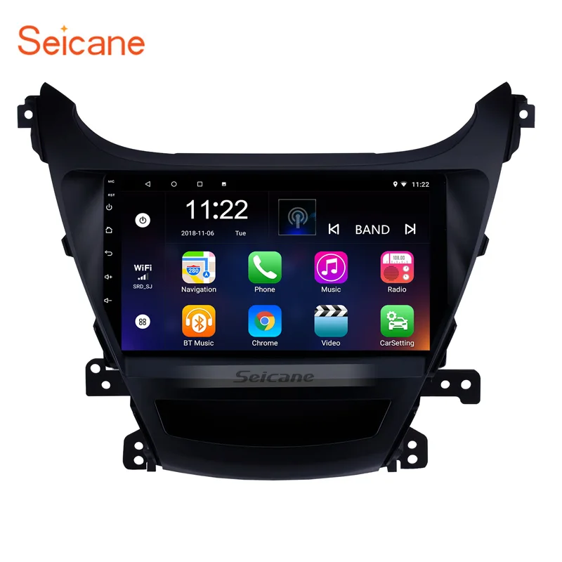 

Seicane Navi Car 2Din Stereo Anroid 10.0 HD 9'' GPS Unit Player for 2014 2015 Hyundai Elantra Auto Radio MuLtimedia Player Audio