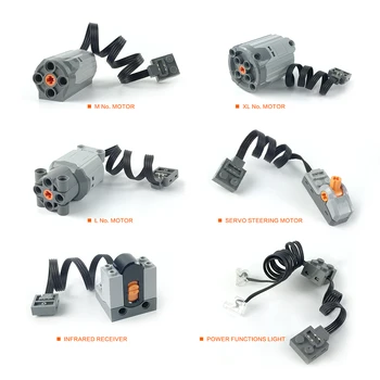 

Technic Parts Compatible For Legozdfy Multi Power Functions Tool Servo Blocks Train Electric Motor PF Model Sets Building Kits