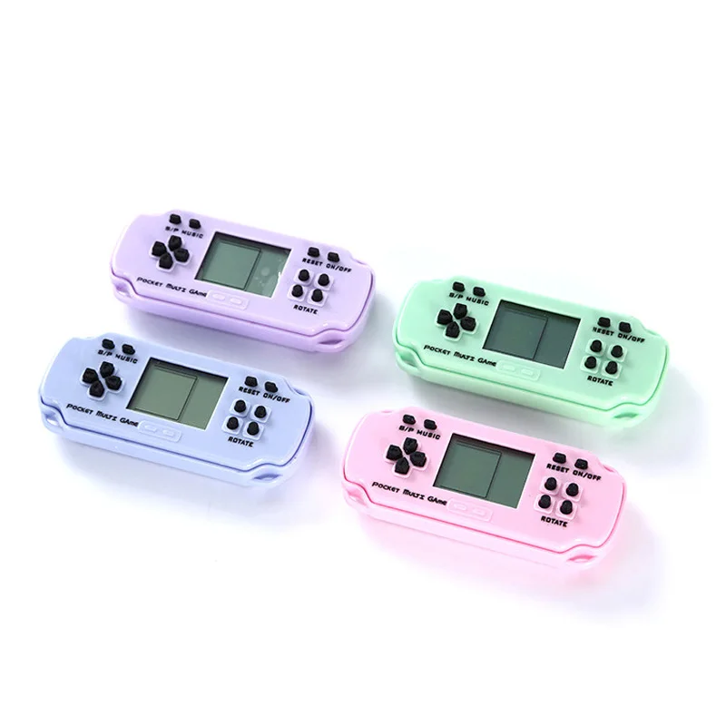 Retro Game Electronic Game Console Built-in 26 Games Video Game Handheld Game Players Toys Christmas Kids Gifts with Keychain