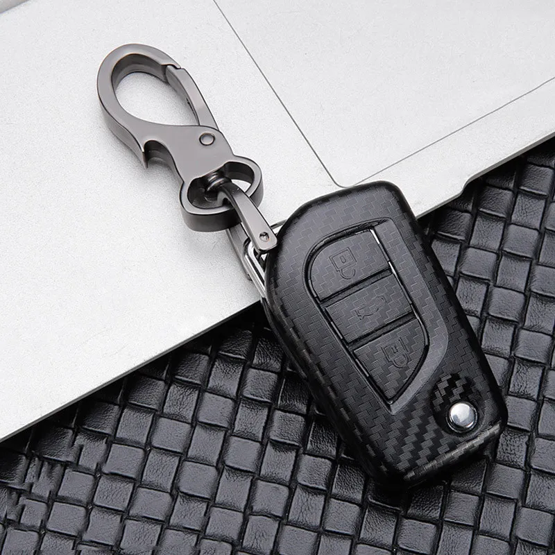 Модный чехол для автомобильных ключей из АБС пластика Toyota Yaris Prius Camry Corolla Avensis Verso