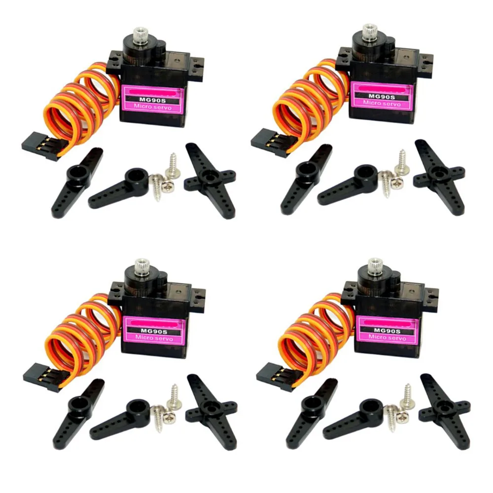 

High quality 5/10pcs lot Mitoot MG90S Metal gear Digital 9g Servo SG90 For Rc Helicopter pPlane Boat Car MG90