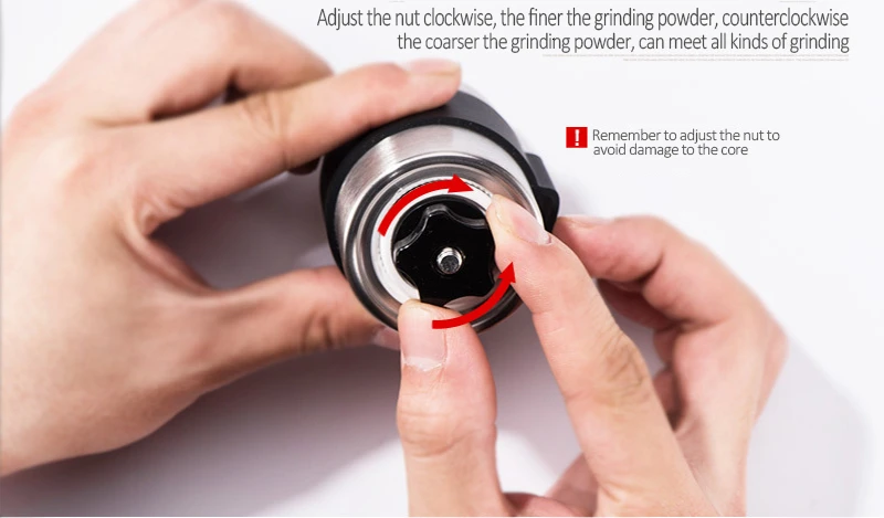 Kaufen Silber Kaffee Grinder Mini Edelstahl Hand Manuelle Handgemachte Kaffee Bean Grat Mühlen Mühle Küche Werkzeug Krokus Mühlen