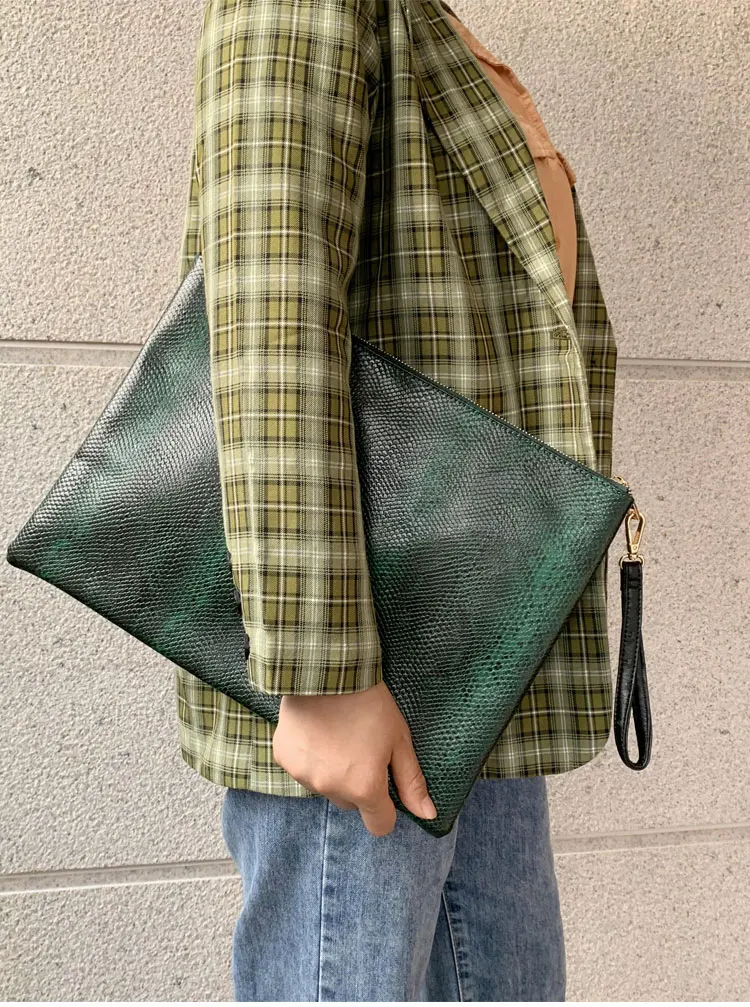 python bolsa para portátil bolsa de crocodilo bolsa de arquivo para homem