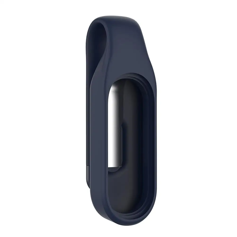 Силиконовый держатель с зажимом для Xiaomi mi Band 4, чехол, защита от потери, спортивный крючок для mi Band 4 mi Band 3, умный Браслет - Цвет: Blue
