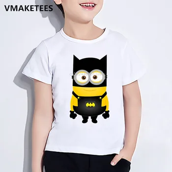 

Kids Summer Girls&Boys T shirt Children Minion Cosplay Batman/Pikachu/Deadpool Cartoon Print T-shirt Funny Baby Clothes