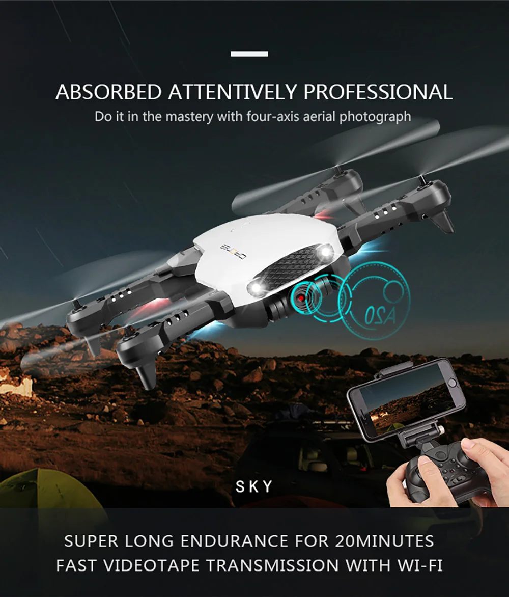 FPV wifi 720P камера Дрон с камерой HD RC Квадрокоптер вертолет селфи Дрон Профессиональный Дрон игрушка для детей 14 лет
