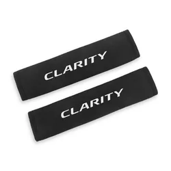 2-Piece Auto Seat Belt Cover - Car Interior Safety Straps Accessories for Black White (For Clarity)