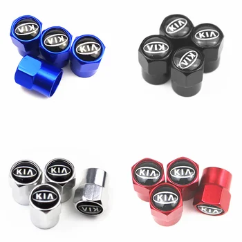 

New 4PCS Auto Wheel Tire Valve Stem Caps Cover For KIA Cerato Sportage R K2 K3 K5 RIO 3 4 sorento Car accessories