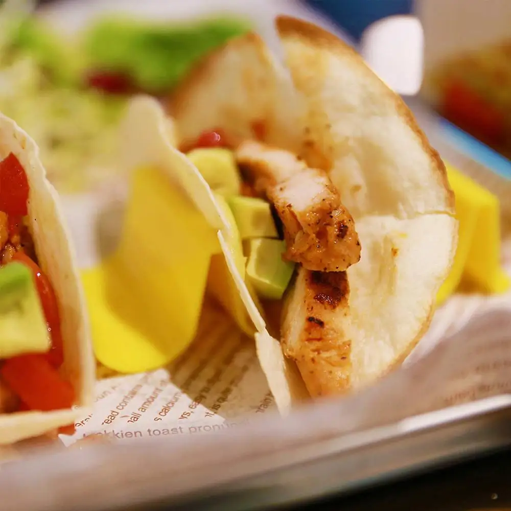 VISMOORE Taco Holder Stand Set of 6 - Taco Truck Tray Style Rack Holds Up to 4 Tacos Each, PP Health Material Very Hard and Stur