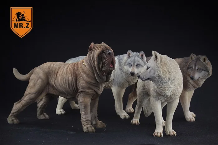 

1/6 Scale Mr.Z Neapolitan Mastiff Dog Animal Statue Model Toy 4 Colors Action Figure Scence Accessory for Collection