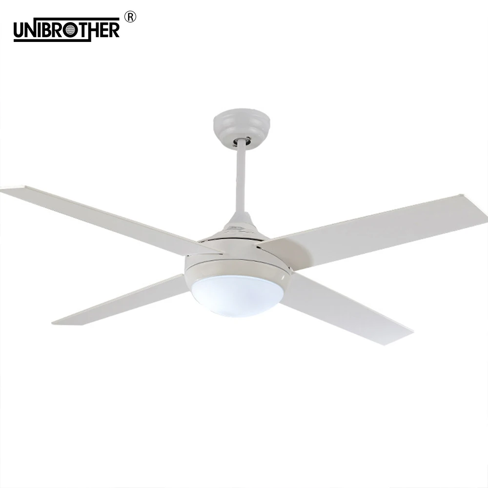 

white Ceiling Fans European simple ceiling fan lights LED remote control fan lights Fan Lamp