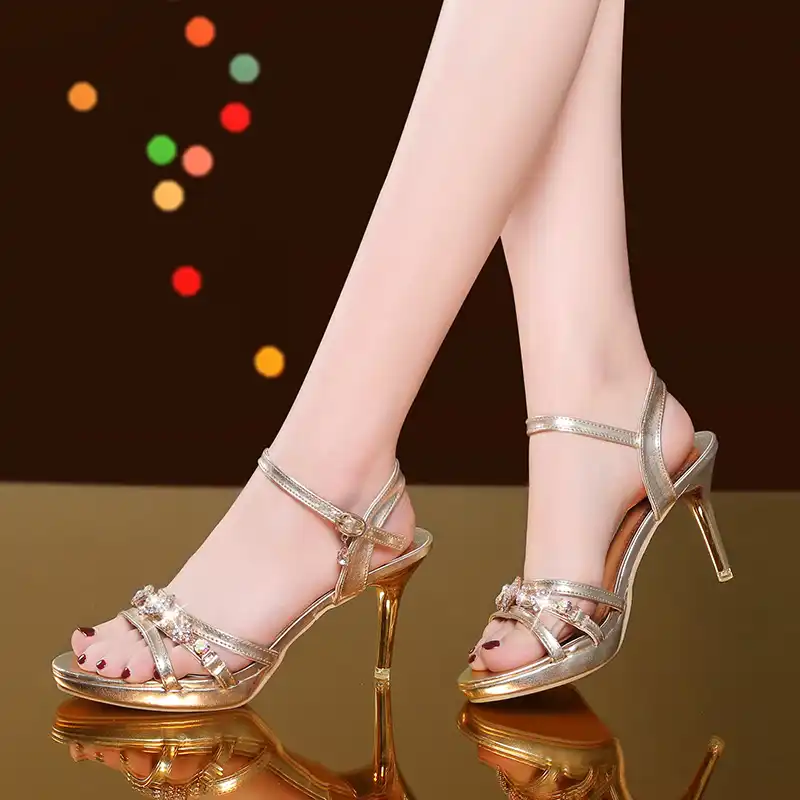 gold summer sandals