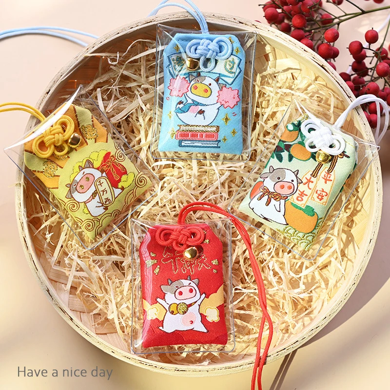 Новинка удачи Omamori Молитвенное состояние безопасная прозрачная сумка для