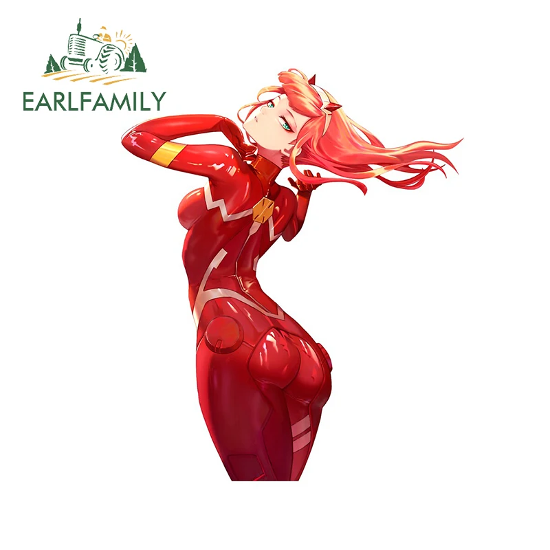 EARLFAMILY 13 см x 10 7 для ноль два Darling в Franxx милые стикеры на автомобиль солнцезащитные