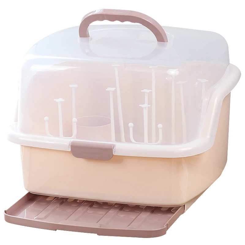 Baby Milk Bottle Drying Rack 3 Colors Portable Fruit Drain Cleaning Storage Nipple Shelf Holder for | Мать и ребенок