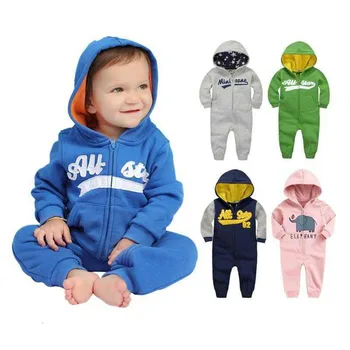 

2019 spring Baby rompers Newborn Cotton tracksuit Clothing Baby Long Sleeve hoodies Infant Boys Girls jumpsuit baby clothes boy