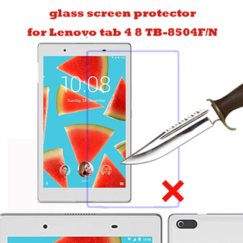 2PCS Tempered Glass For Lenovo Tab Plus TB-8504X TB-8504F