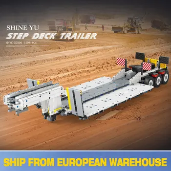 

Technic Car Accessory Parts The 1:10 Step Deck Trailer For Truck Model Building Blocks Bricks Kids Christmas vehicle Toys Gifts