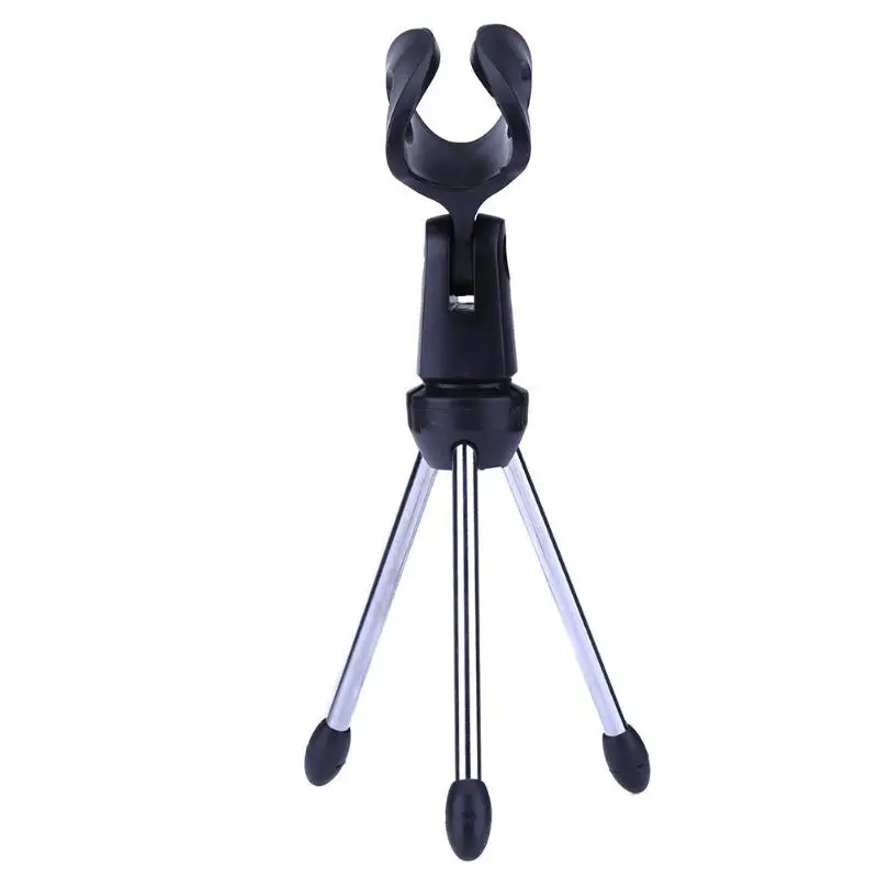 Mini trípode de escritorio plegable micrófono soporte para montura micrófono