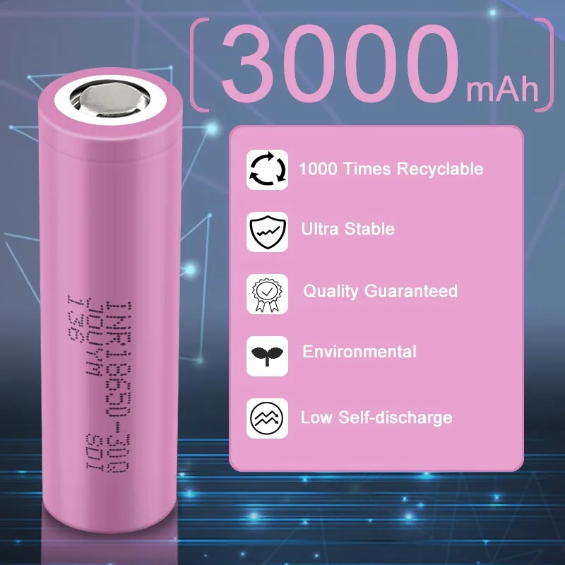 JOUYM orijinal 18650 pil INR18650 30Q 3.7v 3000mah Li-Ion şarj edilebilir yüksek akım 30a büyük deşarj güç
