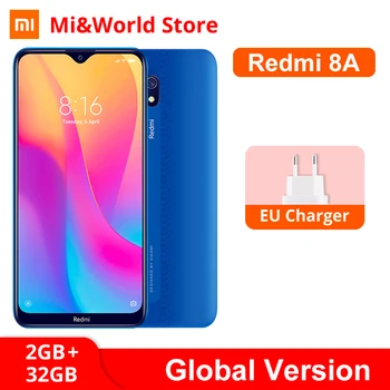 

Global Version Xiaomi Redmi 8A 8 A 2GB 32GB Mobile Phone 6.22" Screen Snapdargon 439 Octa core 5000mAh 12MP AI Camera Smartphone