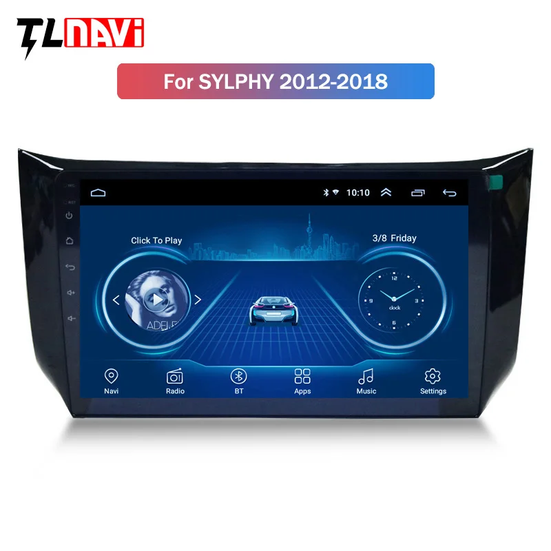 Android 8,1 автомобильный dvd-плеер для Nissan Sylphy B17 Sentra 12 2013 Авто gps Навигация стерео