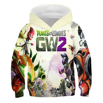 

Plants Vs Zombies Boys Hoodies Pattern Autumn Winter Outwear Children Sweatshirts for Kids Clothes Boy Cotton Pullovers 4-14 Y