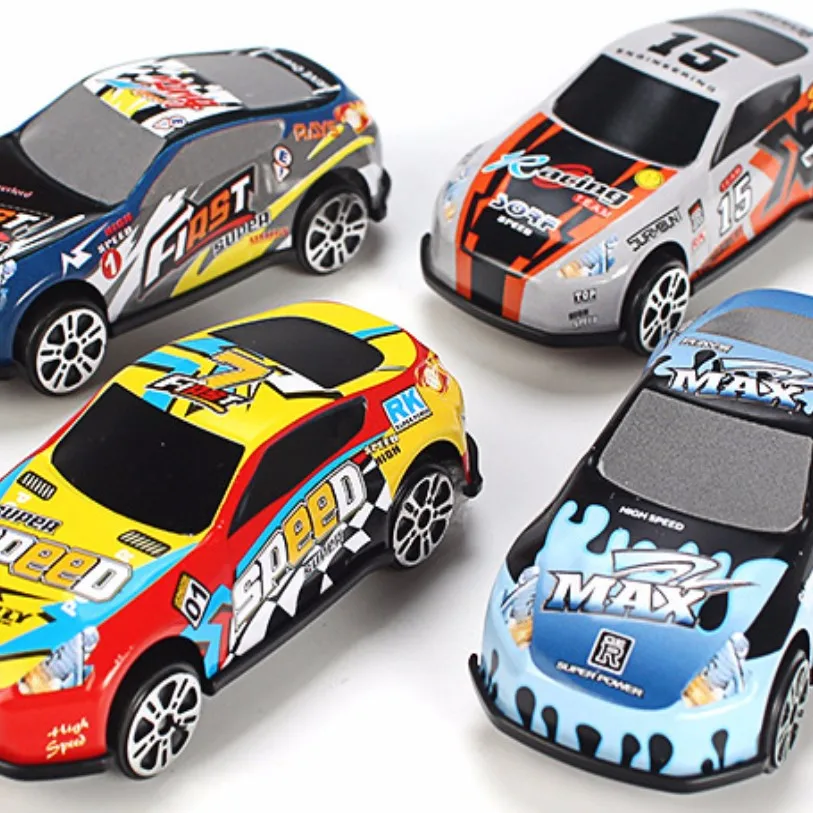 Racing Car Alloy Iron 6Pcs Set Toy Shell Taxi Model Inertia Sliding Rail Mini Small Gift Toys for Children Boys | Игрушки и хобби