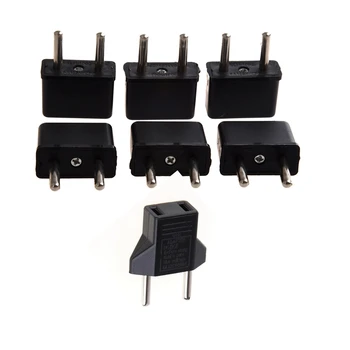 

6x American to European Outlet Plug Adapter & 5x USA US to EU Euro Plug Converter Charger Adapter AC Power Plug Adapter