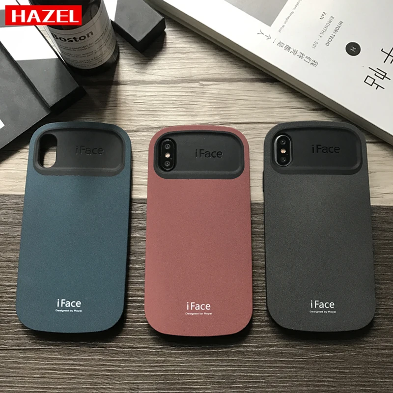 

iFace PC Anti-falling arc Matte shock Cover Case For iphone 11 pro XS Max 6 S 7 8 Plus X XR proof Frosted hard shell phone Cases