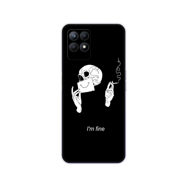 Realme 8i Case 6.6inch Silicon Back Cover For OPPO Realme8i Soft Case RMX3151 Phone Case bumper Funda TPU Coque Capa Etui
