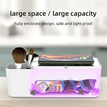 

Phone Sterilizer UV Box Wireless Charger for iPhone Apple Watch Airpods Ultraviolet Disinfection Phone UVC UV C Sterilizer Box