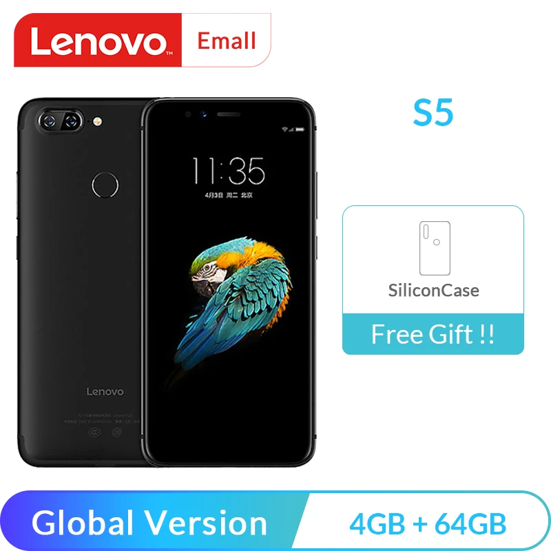 

Global Version Lenovo S5 K520 4GB RAM 64GB ROM Smartphone Snapdragon 625 Octa core Dual Rear 13MP Front 16MP Face ID4K Cellphone
