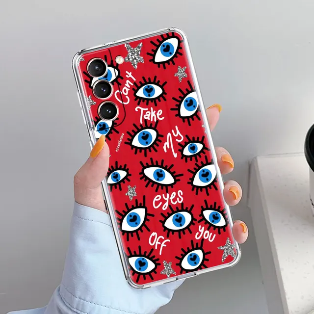 Evil Eye Illustrations Clear Phone Case For Samsung Galaxy S20 FE S21 Ultra S10 Plus 5G S10e S9 S8 S7 Anti-knock Silicone Cover PTTM-CLS07