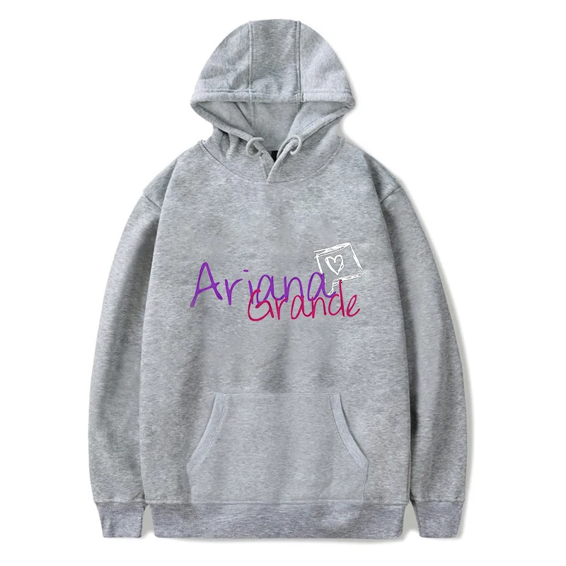 

Teenager's Casual Long Sleeve Hoodies Ariana Grande Print Streetwear Sportwear Women Men Harajuku Tops Autumn Sweatshirts