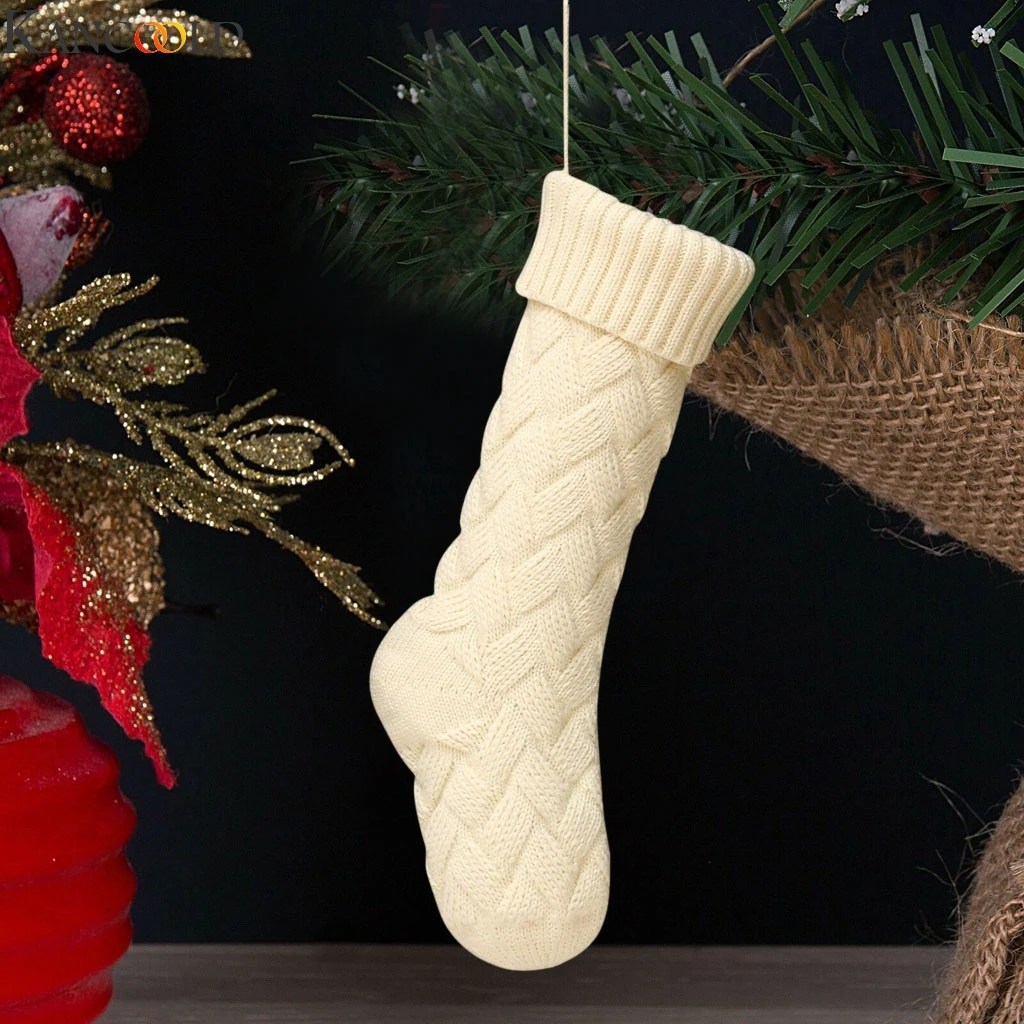 KANCOOLD рождественские праздничные подарочные пакеты для женщин унисекс трикотажные Плотные хлопковые носки Рождественская елка украшения Печать яркий