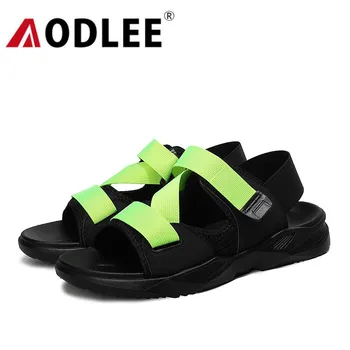

Men Beach Sandals Summer Breathable Sandals Beach Shoes for Men Outdoor Casual Fashion Non-slip Slippers Dropshipping AODLEE